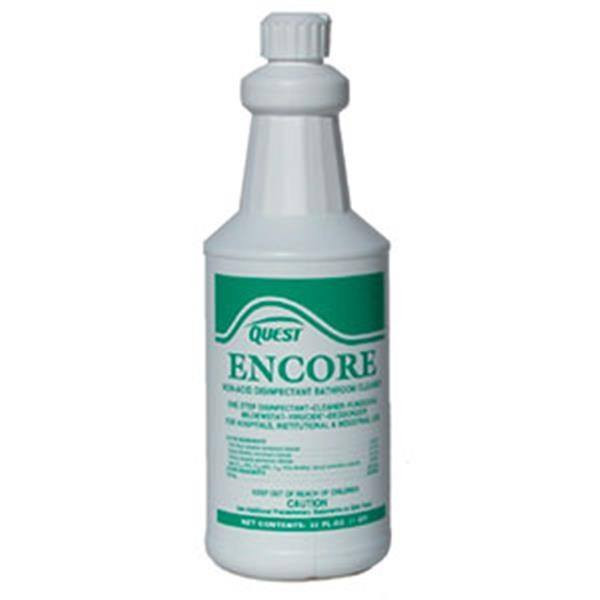 Encore NonAcid Disinfectant Bathroom Cleaner, 1 Qt, 12/Case AFT