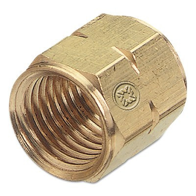 Western Enterprises Hose Nuts, 200 PSIG, Brass, ASize, Fuel Gas, 1 EA