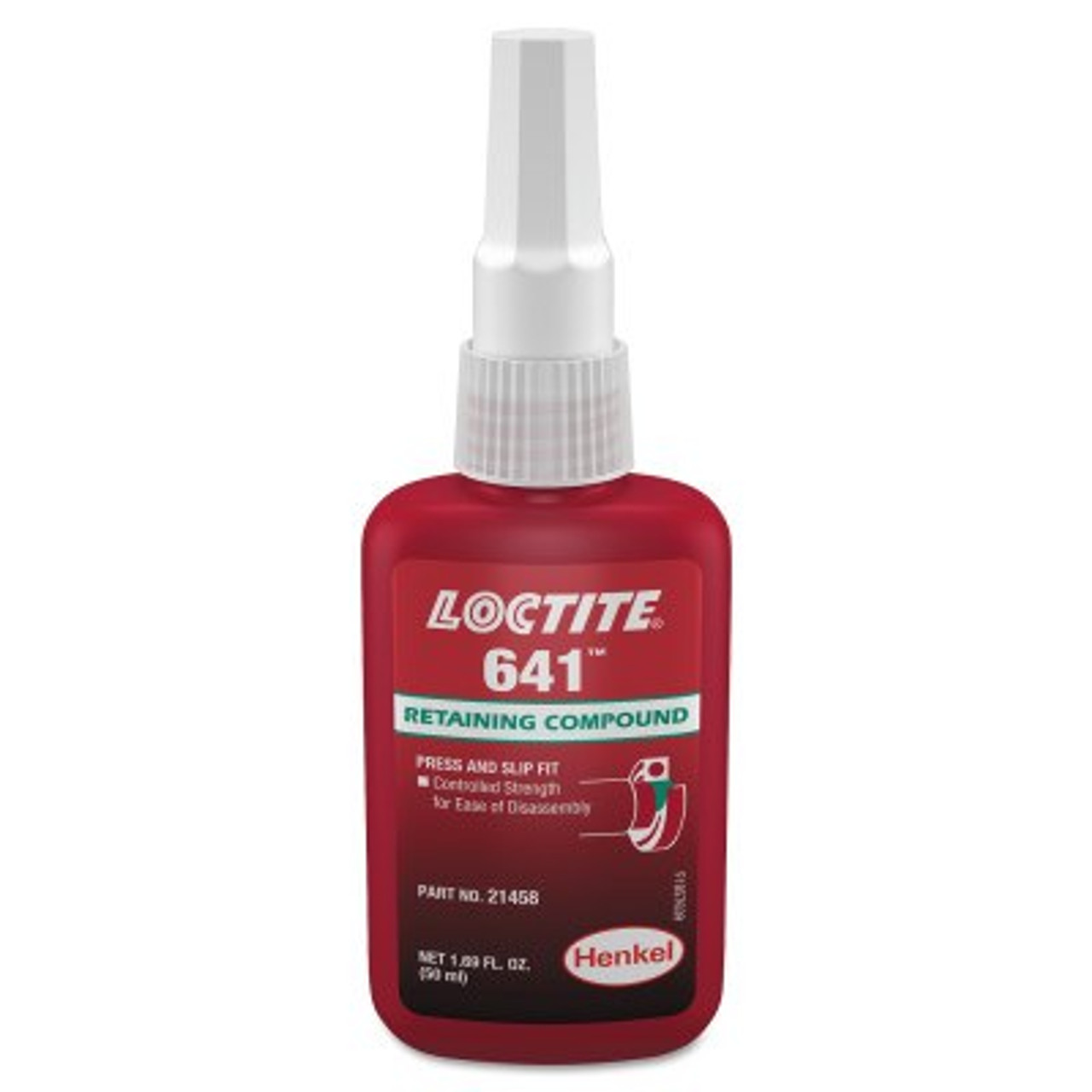 Loctite 641 Retaining Compound, Controlled Strength, 50 mL Bottle