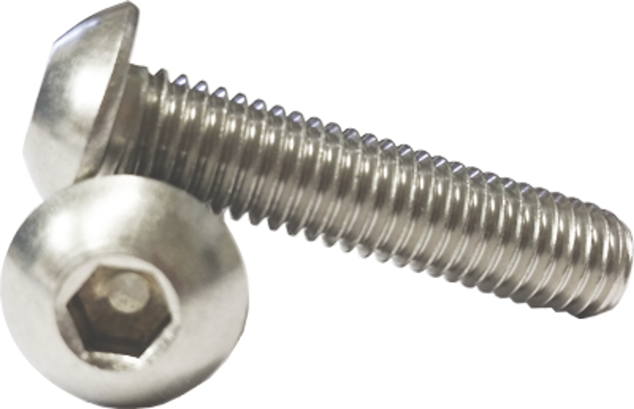 5/16-18 x 1 Button Head Screw - Zinc Plated