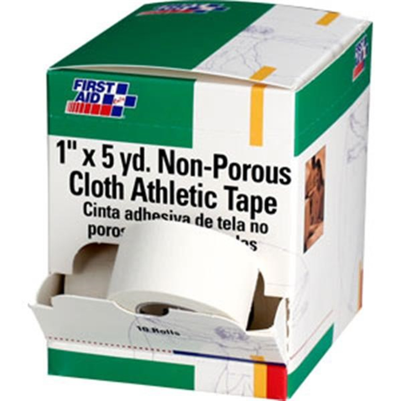 1/2X10 Yd. Cloth Athletic First Aid Tape, Box of 24