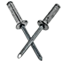 ASMG 64-66 3/16 (.188-.375) Aluminum/Steel Dome Head Multi-Grip Type ...
