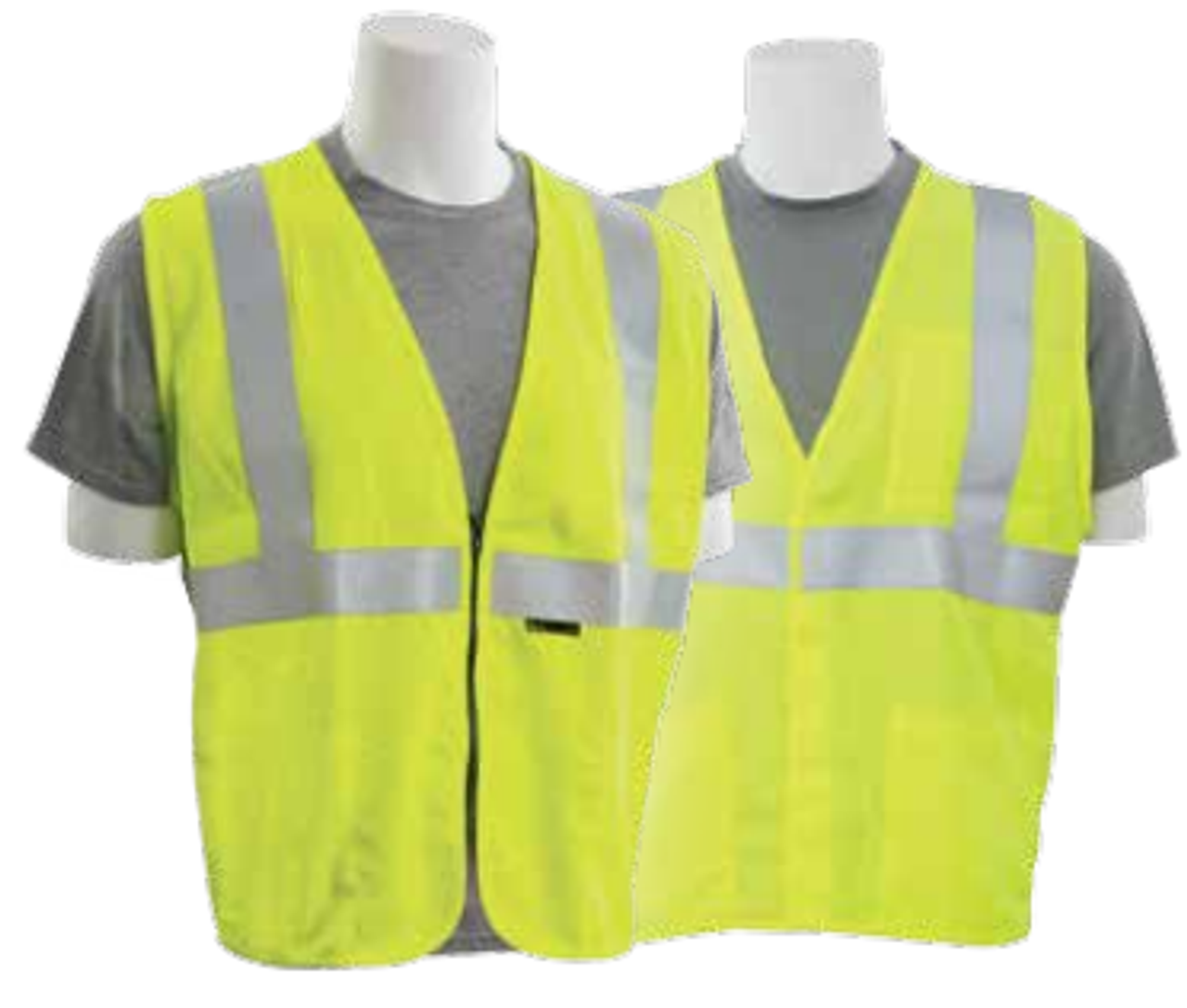 Large S150Z Lime ANSI Class 2 Vest Flame Resistant Modacrylic Hi-Viz Lime -  Zipper