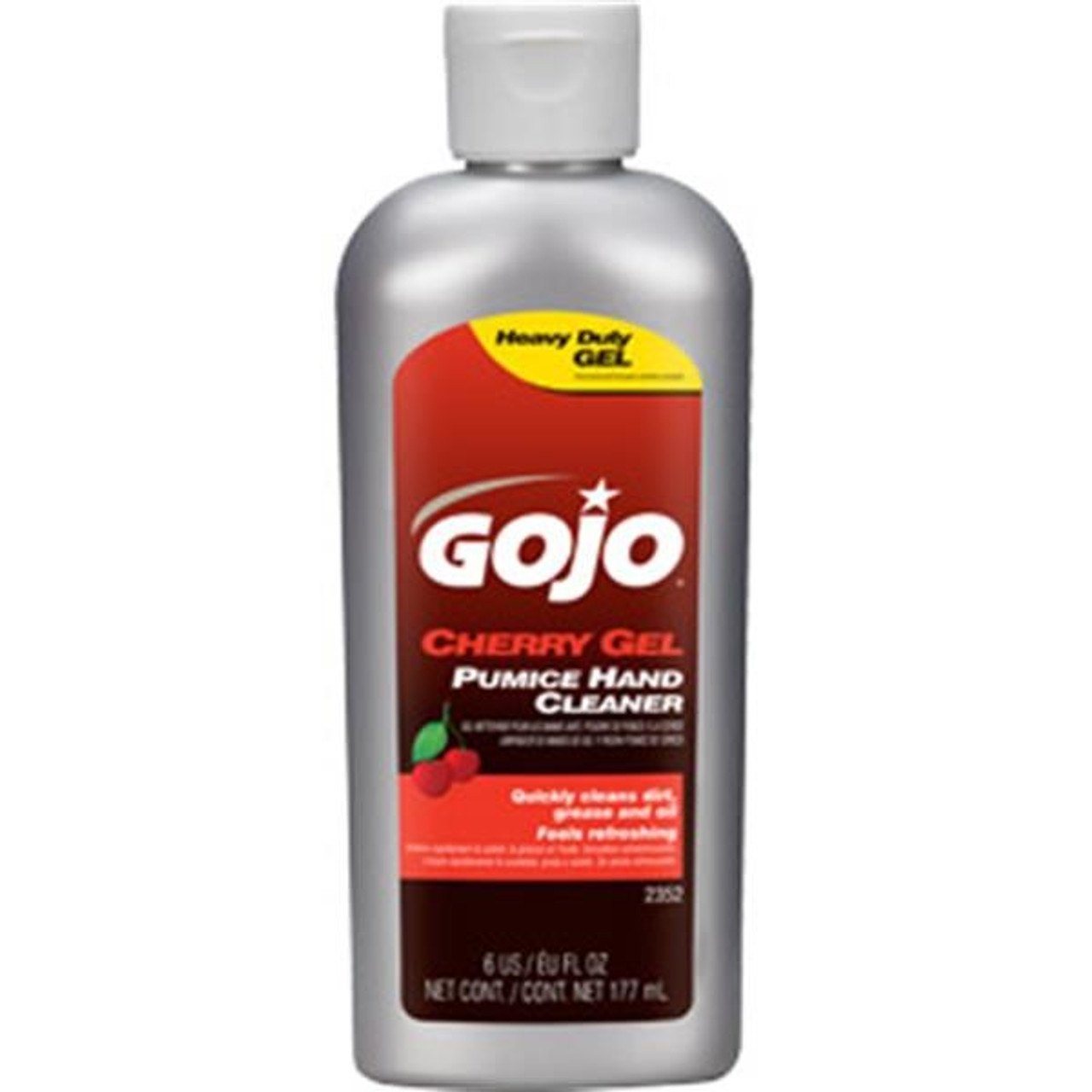 Gojo Cherry Gel Pumice Hand Cleaner, Cherry Scent, 10 oz Bottle