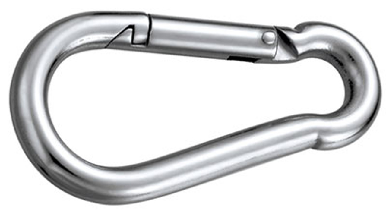 1/4 x 2-3/8 OAL Snap Hook Carabineers, 304 Stainless Steel (325/Pkg)