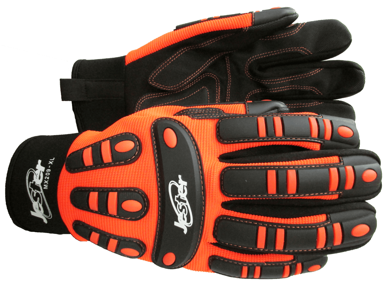 Jester #MX209M MX-Series PVC Padded Palm Impact Gloves, Medium
