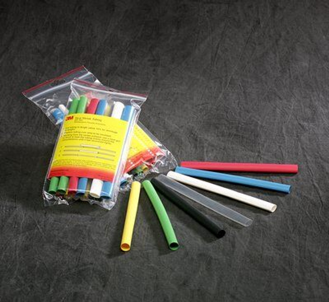 3m Heat Shrink Tubing Assortment Pack Fp 301 1 8 Assort 6 In Length Pieces 4 Each Of 7 Colors Qty 10 Packs Aft Fasteners