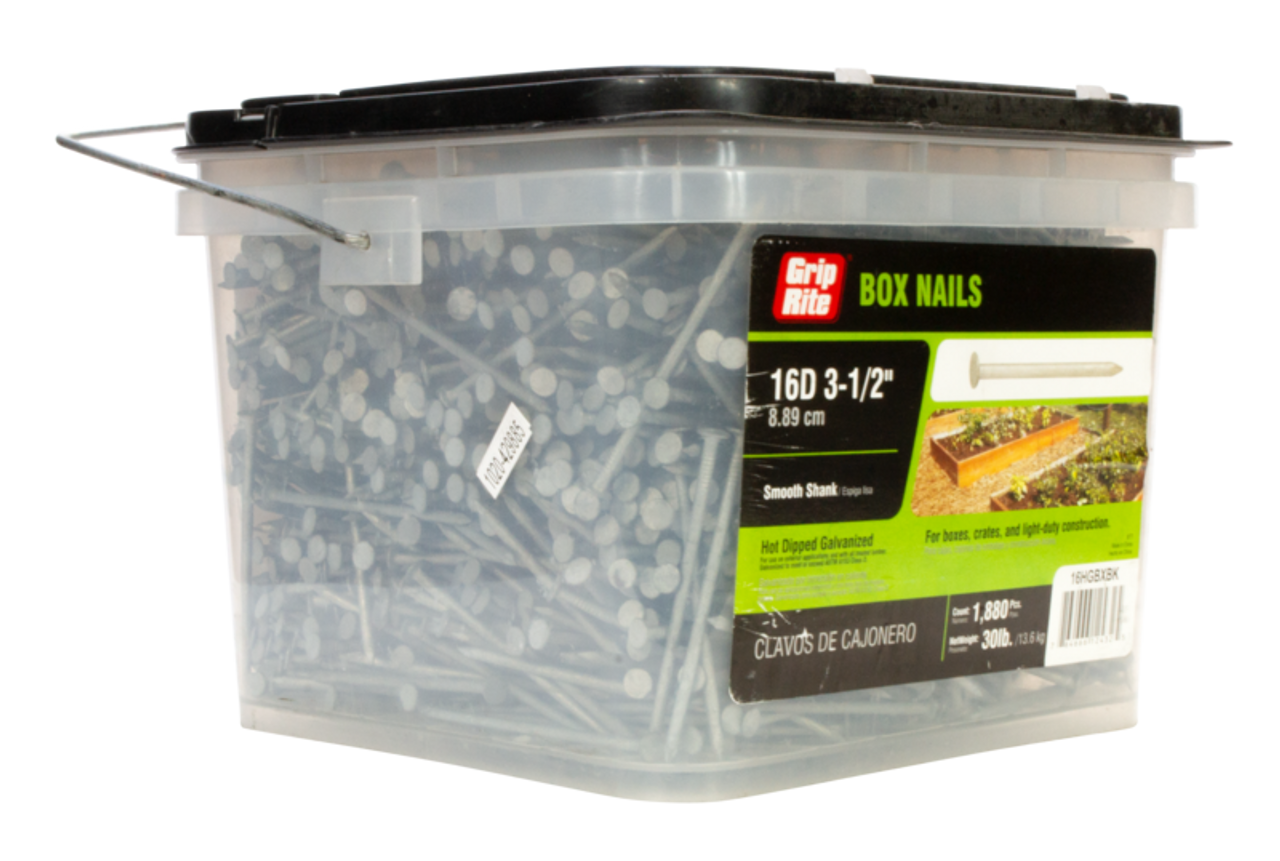 Maze 16d x 3-1/2 In. 9 ga Hot Dipped Galvanized Ring Shank Deck Nails (270  Ct., | eBay