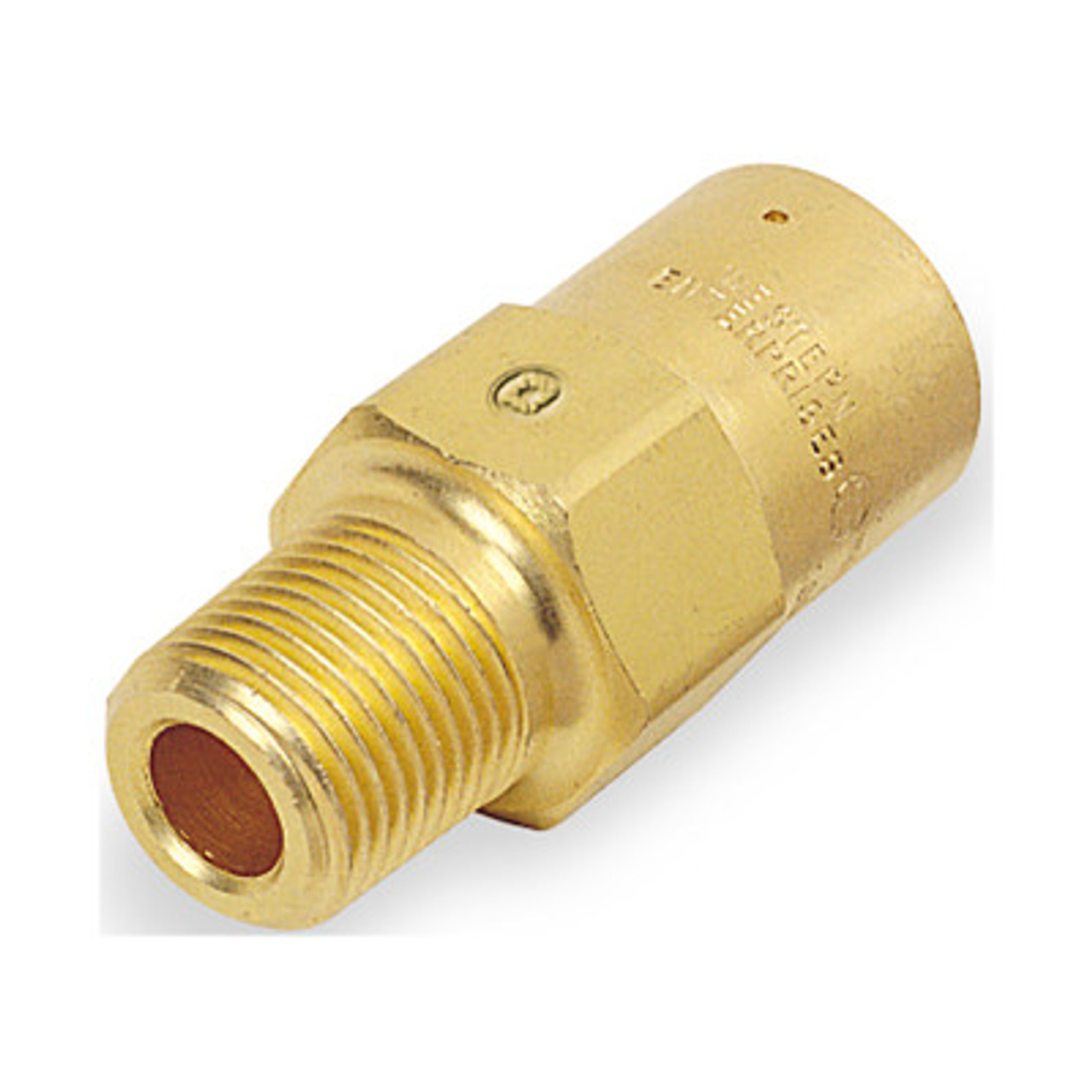 O2 Hex Nipple, 1/4″ x 1/4″ NPT, Brass – AERO Specialties