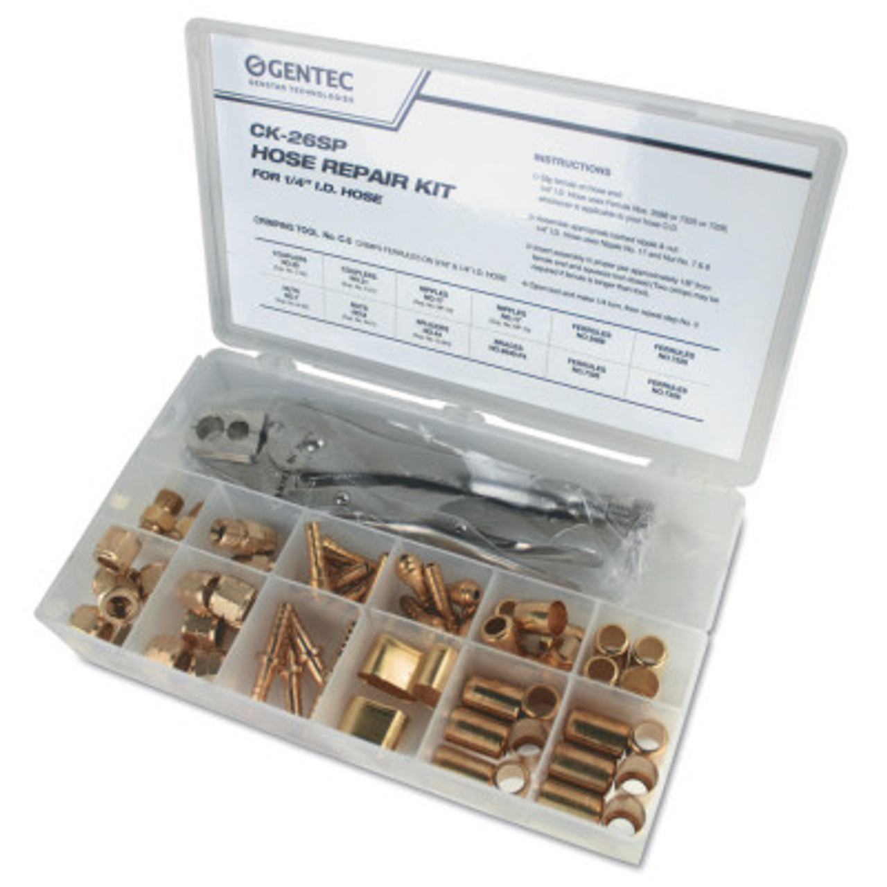 Gentec Hose Repair Kits, Includes Nuts, Ferrules, Couplers, Splicer,  Pliers, EA AFT Fasteners