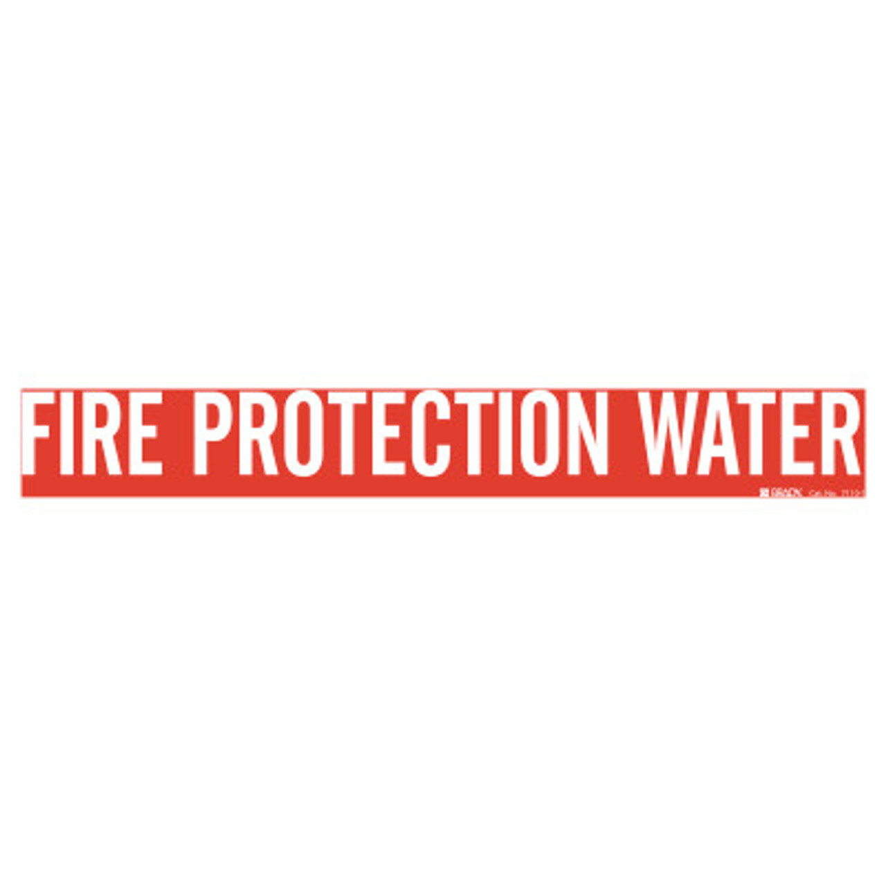 Fire Protection Pipe Markers White on Red 