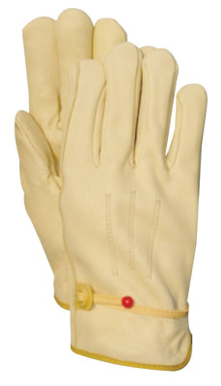 Wells Lamont Men's Leather Ball and Tape Glove, Size: Large, Beige