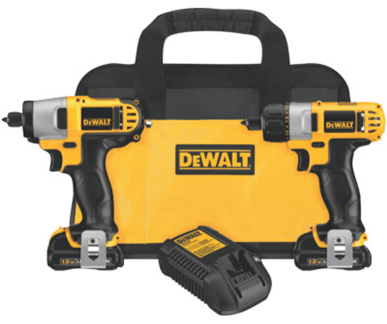 DeWalt 12V Cordless Combo DCF610 Screwdriver;DCF815, 1/4 Impact Driver, 1/EA, #DCK210S2 | AFT Fasteners