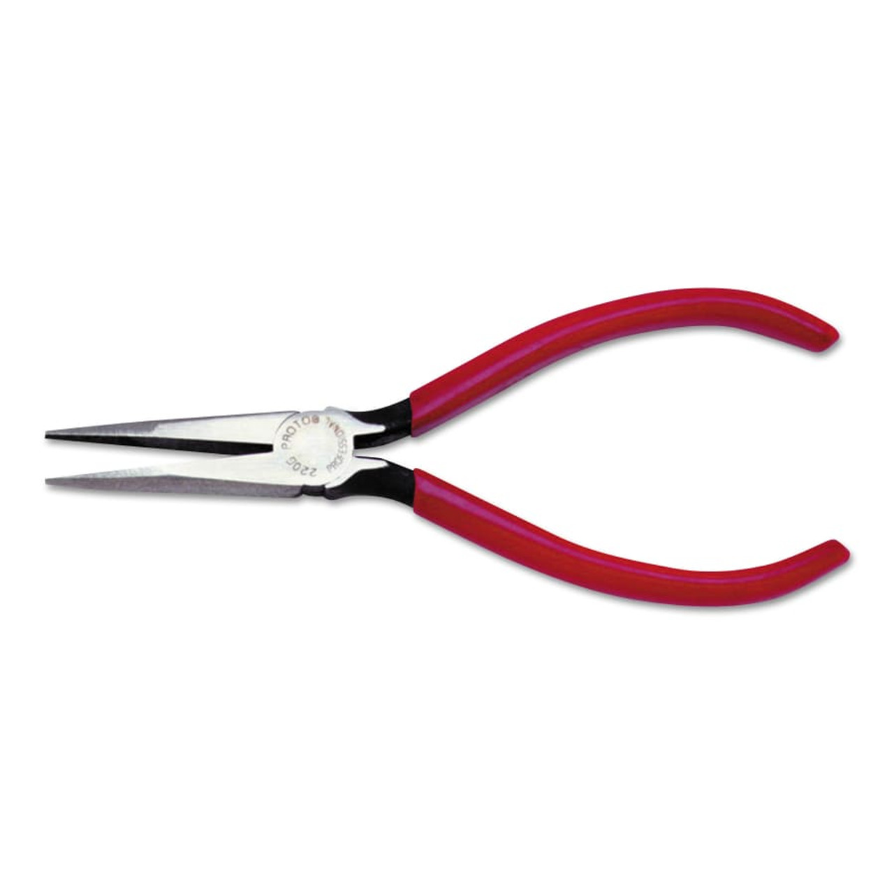 Proto 11 3/8 Long Reach Forged Alloy Stl Bent Needle Nose Pliers, EA  (577-241G) 