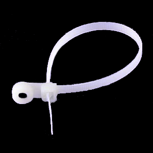 Clear Mount Head Cable Tie 7.5" x .190" 50lb. Clear (100/Pkg.) AFT