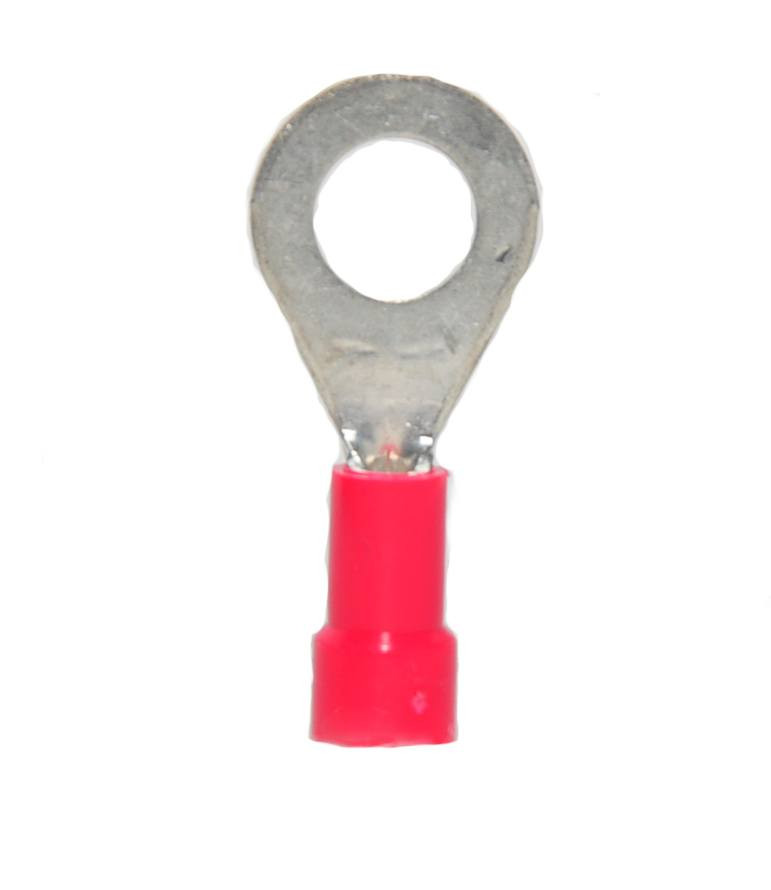 50-teiliges Set Isolierte Spatenklemmen – Rot, Nylon, Für 22-18 AWG Kabel, 6,35 Mm (1/4 Zoll)
