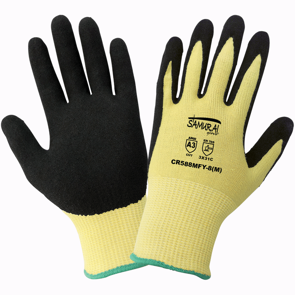 Samurai Glove- Abrasion Resistant Cut Resistant Nitrile Dipped