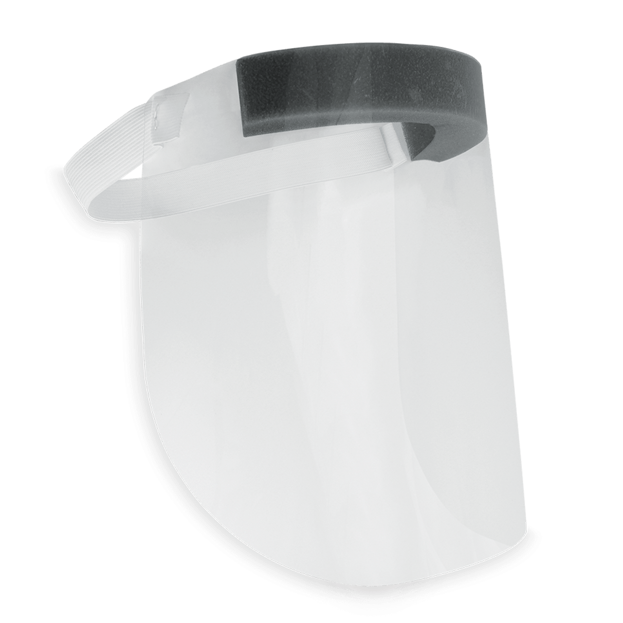 Clear Disposable Copolyester Face Shield with Foam Padding and Elastic  Strap - 80 count, #BH-S1