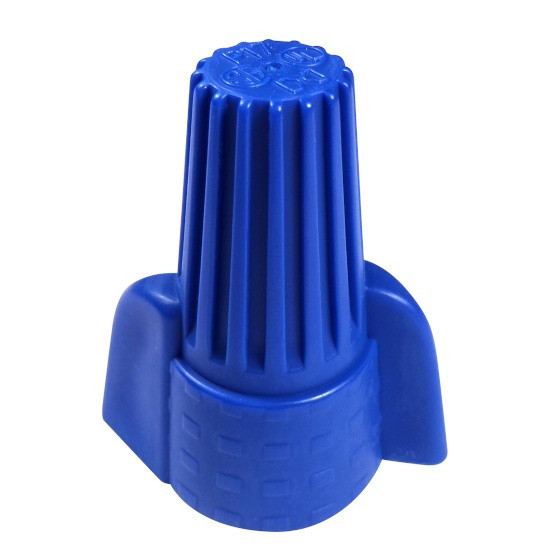 Blue Winged Wire Connector with Quick-Grip Spring, 100 Bag - NSI Industries