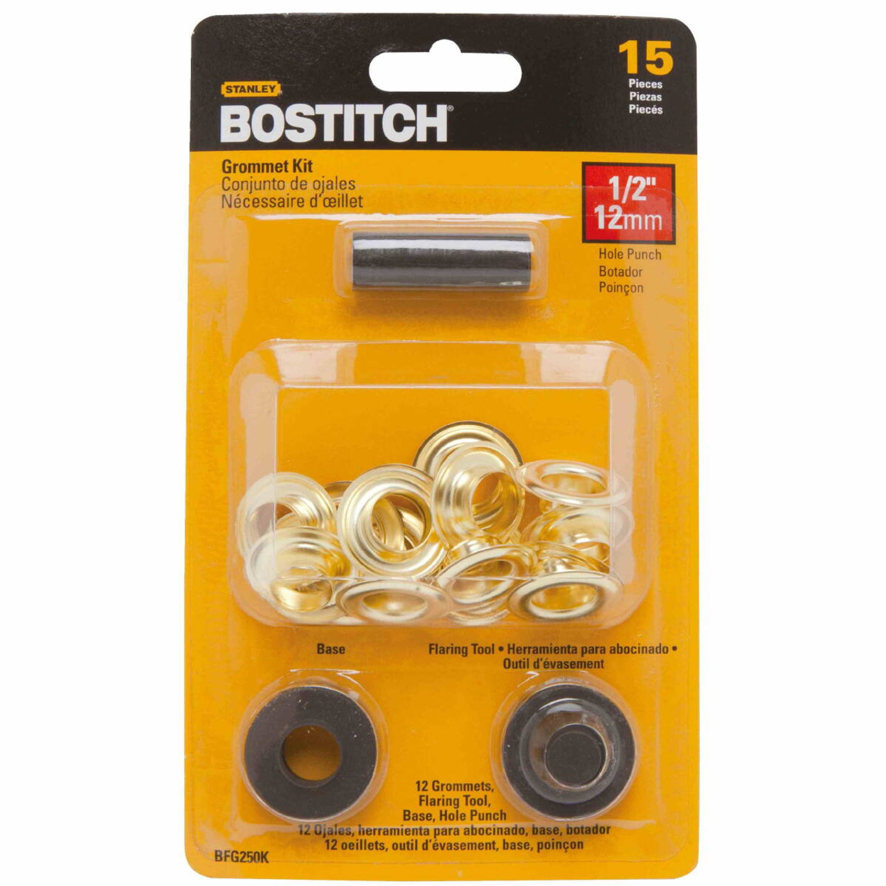 Bostitch 1/2, Grommet Tool Kit, #BFG250K, (5/Pkg)