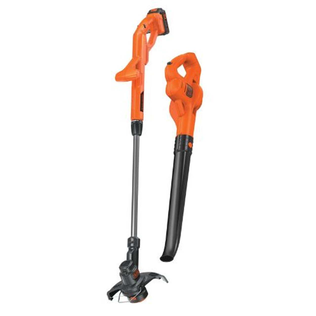 Black+Decker 20V Max Lithium 10 String Trimmer/Edger, Hard Surface Sweeper  + 2 Battery Combo Kit #LCC222 (2 Piece)