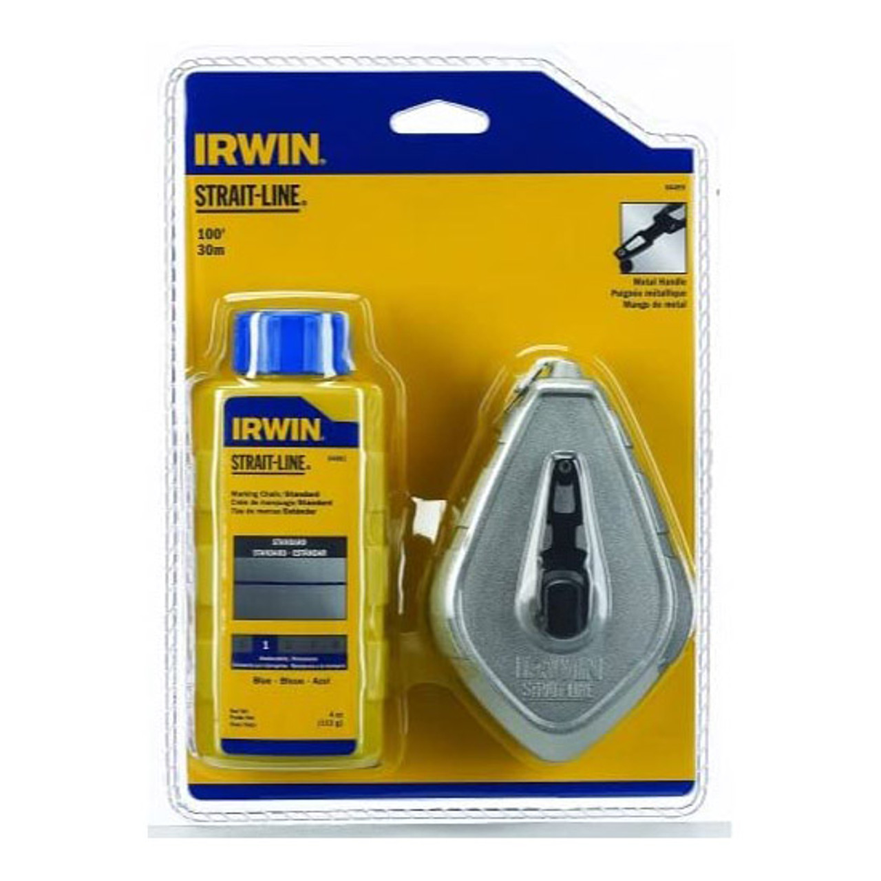 Irwin® Classic Chalk Reel, Blue, 100 ft, #IR-1932880 (3/Pkg)