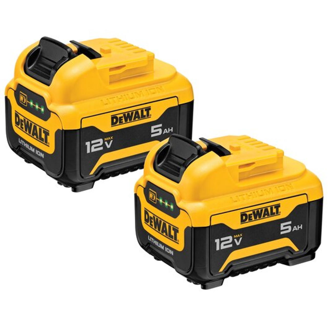 DeWalt 12V MAX 5.0Ah Lithium Ion Batteries 2 PK DCB126 2 AFT