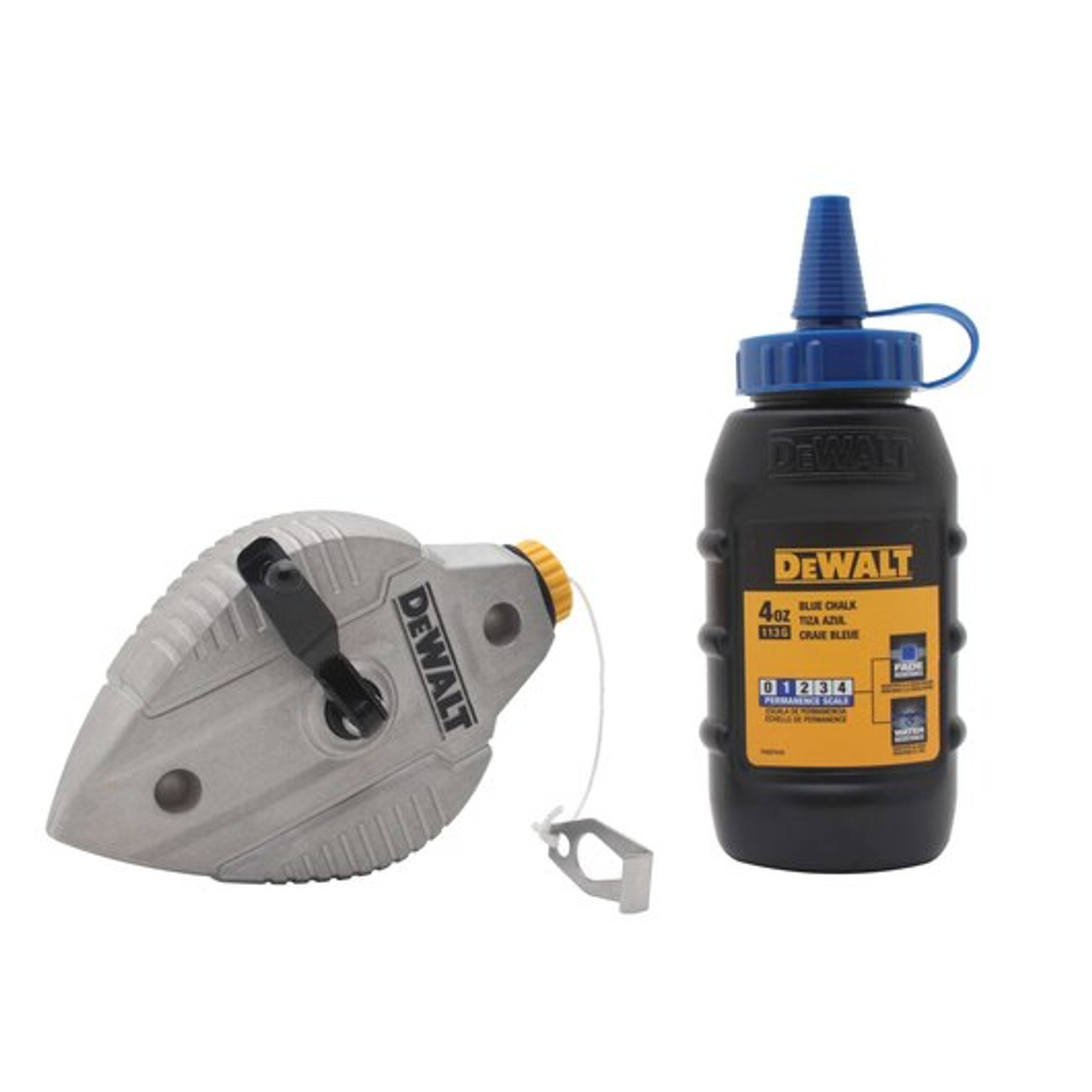 DeWalt Cast Aluminum Chalk Reel With Blue Chalk (6/Pkg