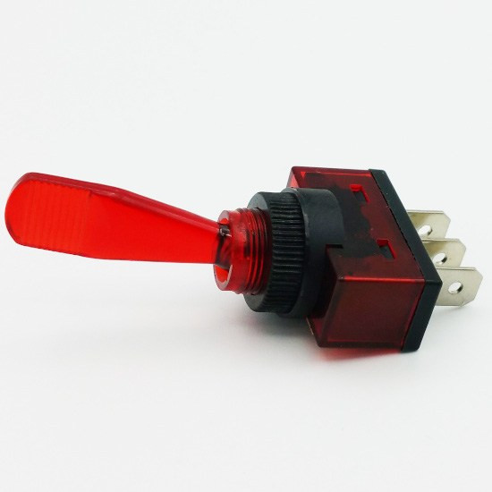 Plastic Toggle Switch Red On Off 20A (6/Pkg.) | AFT Fasteners