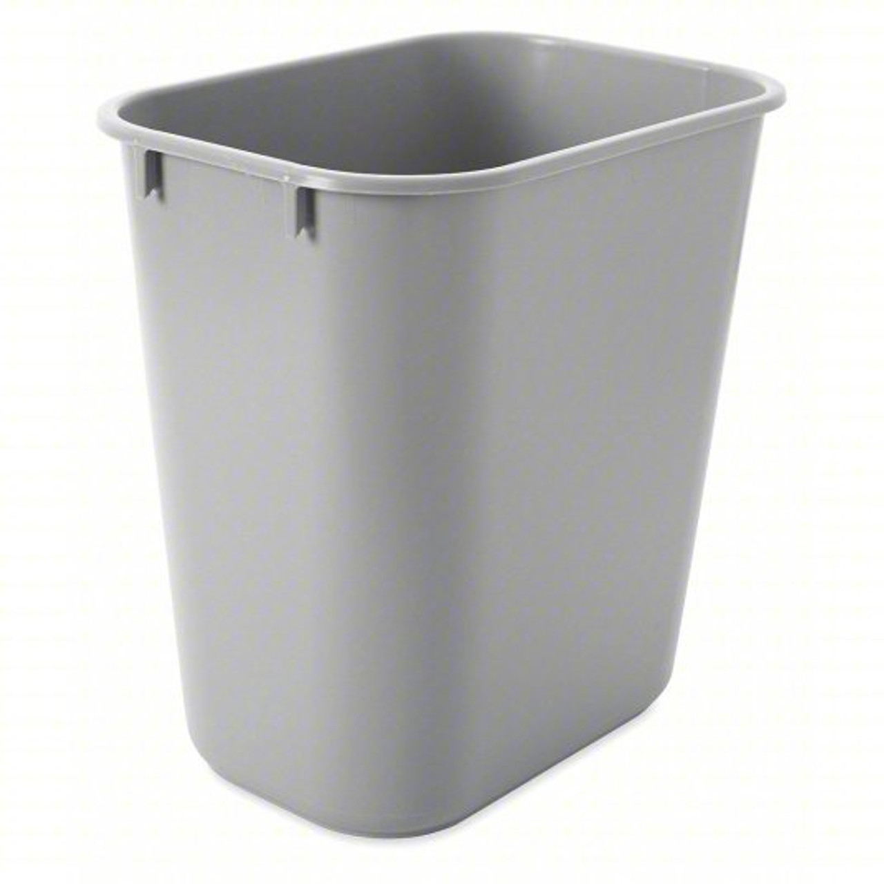 Rubbermaid Commercial Deskside Plastic Wastebasket, Gray - 10 gal