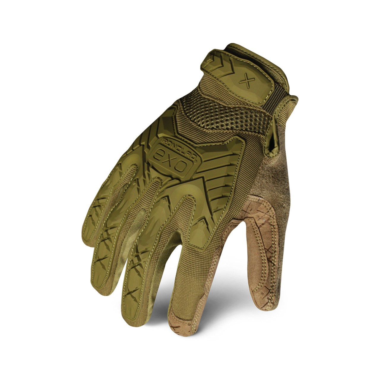 Ironclad EXO Operator Tactical Impact Gloves, Green, Large, (12