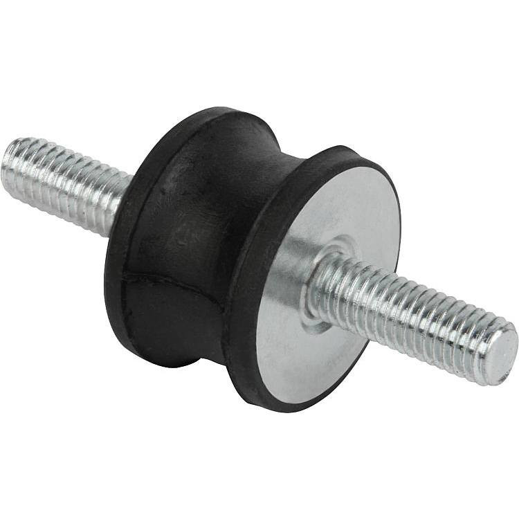 Kipp Rubber Buffers, Style AT, Tapered, External Thread, M6X18mm