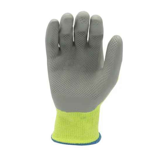 Grip-Rite GRX 633 Cut Resistant Latex Gloves, Hi Viz Yellow