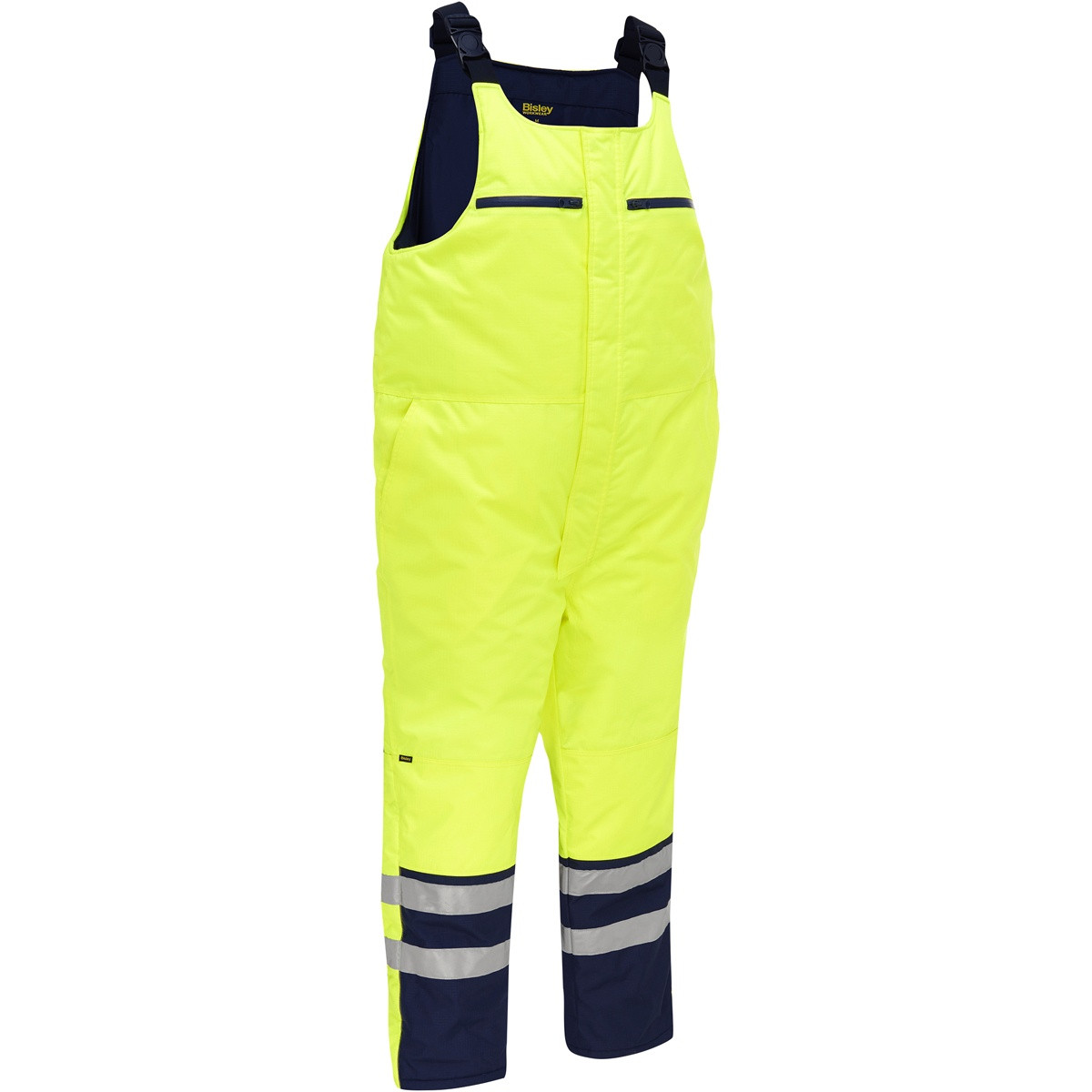 Bisley ANSI Class E Extreme Cold Bib Overall, Hi-Vis Yellow/Green