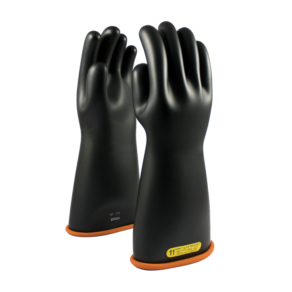 NOVAX Class 2 Rubber Insulating Glove with Straight Cuff - 16