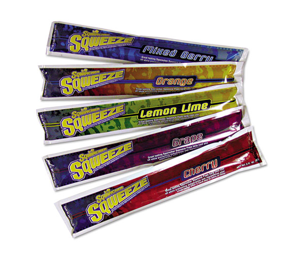 Sqwincher Sqweeze Freezer Pops, Assorted, 3 oz, 150/CA, #159060962