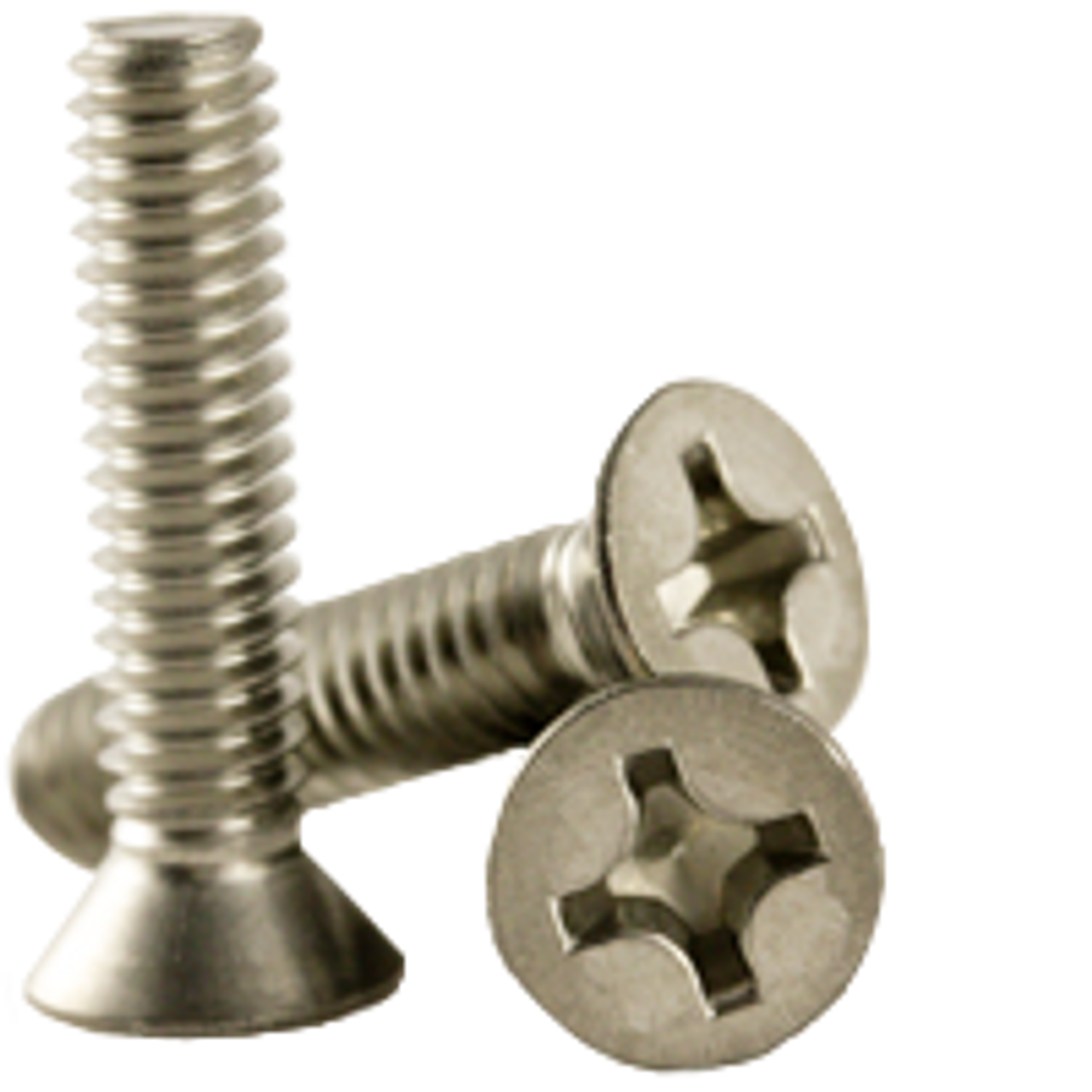 18-8 Stainless Steel Thread Cutting Screw Phillips Drive Type F Plain Finish 3/8 Length #6-32 Thread Size Pack of 100 82 Degree Flat Head 