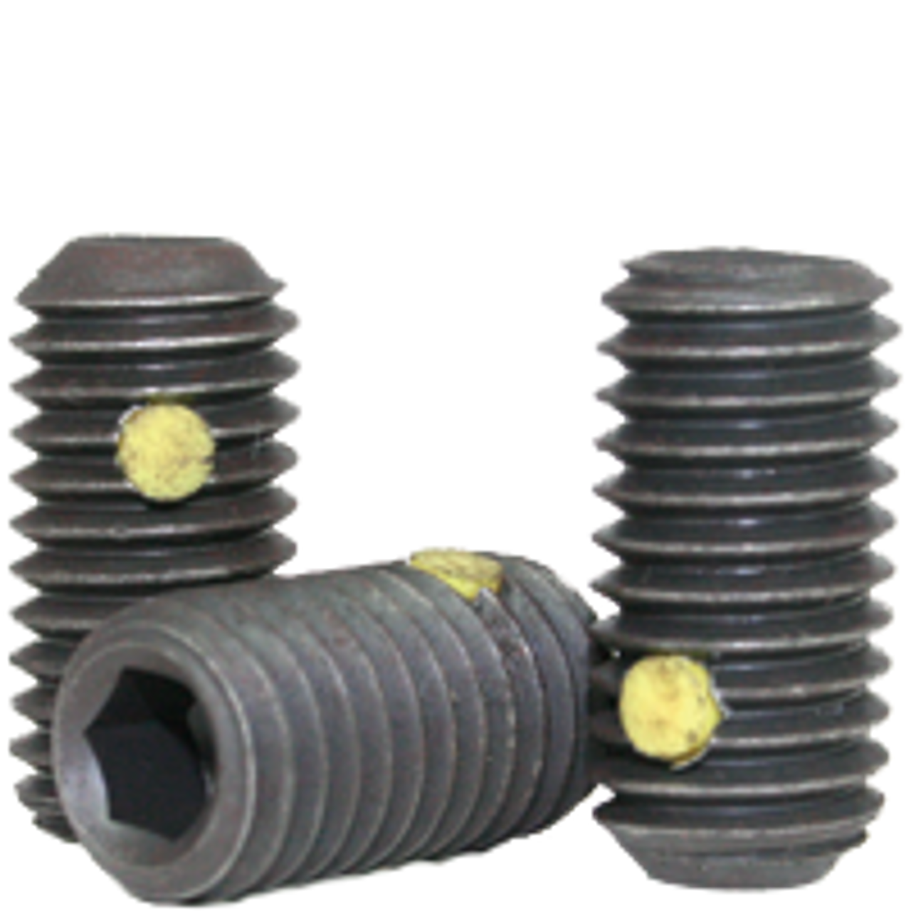25/Pkg. 7/8 Inch-9x2-1/2 Inch Socket Set Screws Cup Point Coarse Alloy Thermal Black Oxide