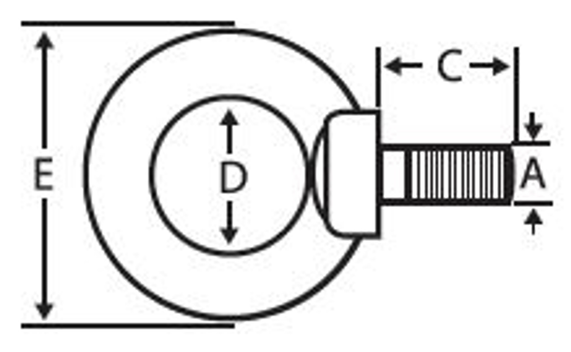 M202.5 x 30 mm DIN 580 Shoulder Eye Bolts AFT Fasteners