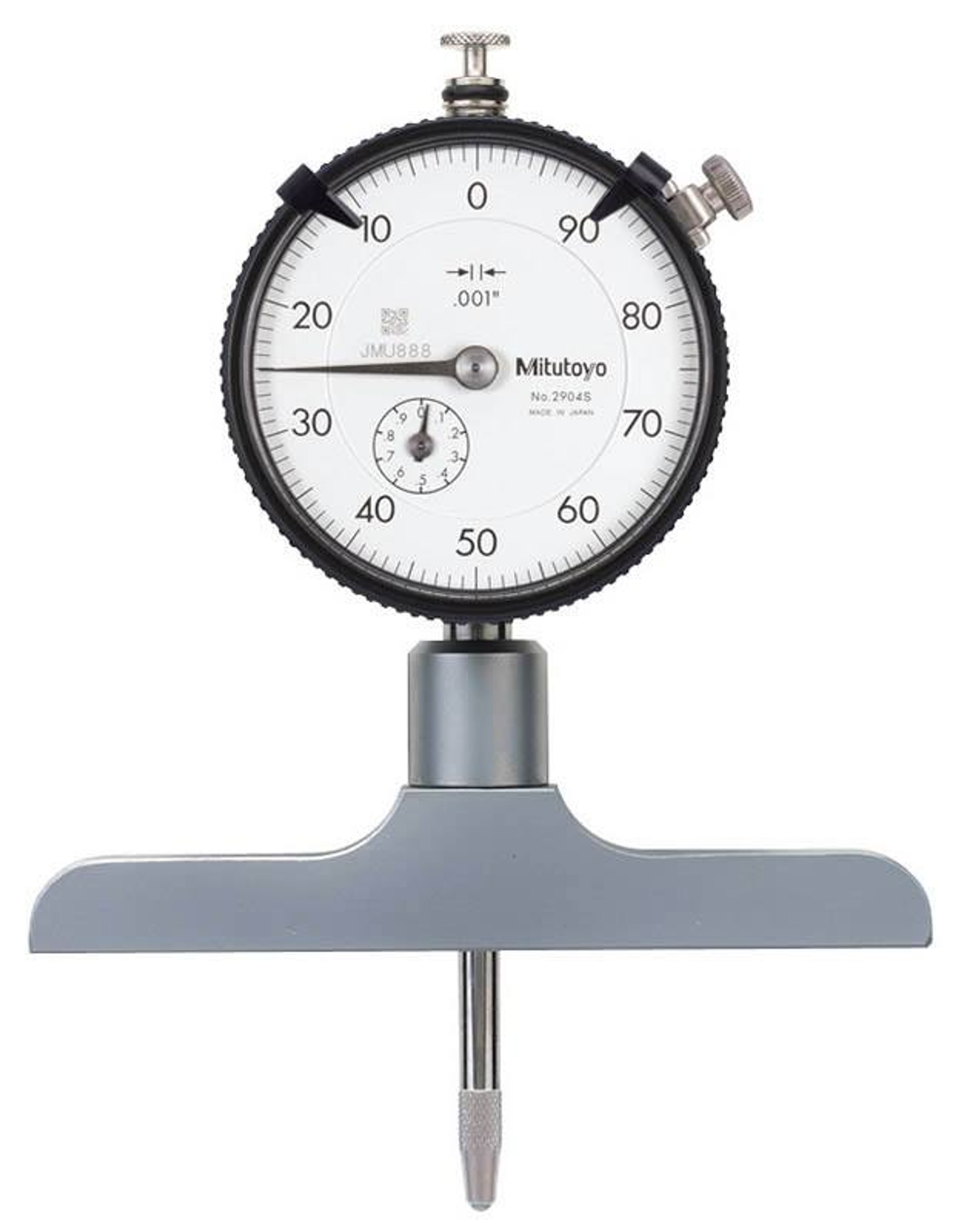 Mitutoyo 08" Dial Depth Gage, Base 2.5" AFT Fasteners