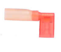 100) 22-18 NON NSULATED FEMALE FLAG 90° .250 CONNECTOR UNNSULATED