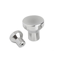 Kipp M8 (ID) x 33 mm (D) Novo-Grip Mushroom Knobs, All Stainless Steel, Internal Thread, Size 3 (Qty. 1), K0250.308