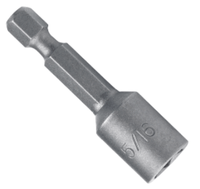 9/16" Drive, 4", 1/4" Hex Shank Magnetic Nutsetter Bit (3/Pkg.)