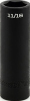 1 1/4" Deep Impact 6 Point 1/2" Drive Sae Socket