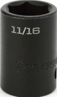 9/16" Impact 6 Point 3/8" Drive Sae Socket