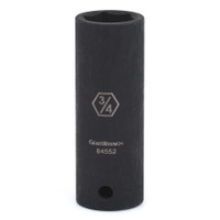 GearWrench Surface Drive Deep Impact Drive Sockets, 1/2 in Drive, 3/4 in Opening, 1/EA #84552N