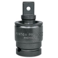 Stanley Products 1/2" Drive Impact Universal Joint Sockets, 1/2 in Drive, Black Oxide, 2.6" Long, 1/EA, #J74470P