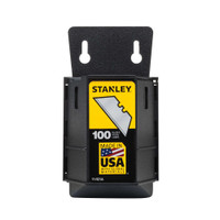 Stanley Products 1992 Carbon Steel Heavy Duty Utility Blades with Dispenser, 2-7/16" #11-921A, 100/PK