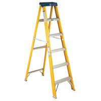 Louisville Ladder FS2000 Series Pioneer Fiberglass Step Ladder, 8 ft x 24-7/8 in , 250 lb Capacity, 1/EA #FS2008