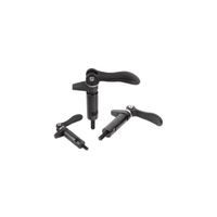 Kipp Hook Clamp w/Collar and Cam Lever, M8, Carbon Steel, (Qty. 1), K0013.208